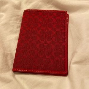 Authentic Coach passport holder